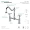 Kingston Brass KS1171BEX Essex Bridge Kitchen Faucet, Polished Chrome KS1171BEX - alternate 4